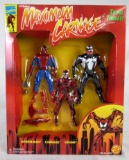 Vintage 1994 Toybiz Maximum Carnage Triple Threat Action Figure Set Spiderman Venom