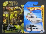 Hot Wheels 1:64 Ghost Busters Ecto-1 Lot (2) New Models, Halloween