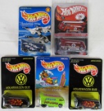Hot Wheels VW Drag Bus Lot (5) w/ RLC Redline Club, Fish-O-Saurus, Thunderbirds++ MOC