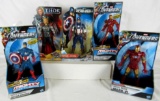 Hasbro Avengers Marvel Mighty Battlers Lot (5) Thor Iron Man Captain America