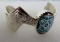 Heavy Native American Sterling Silver Cuff Bracelet By Roderick Tenorio