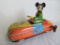 Vintage Marx Key Wind Tin Litho Mickey Mouse Crazy Car