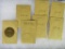 Lot of (7) Ternstedt Division G.M. C. Detroit Plant Brass Tool Checks in Original Envelopes