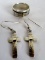 Native American Sterling Silver 14K Gold Earrings and Ring Set