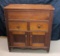 Beautiful Antique Hoffelman (St. Louis, MI) Oak Mule Dresser Desk