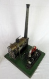 Antique Wilesco German Tin Litho Steam Engine