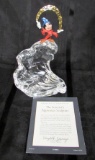 Franklin Mint Disney's Mickey Mouse Sorcerer's Apprentice Pewter and Crystal Sculpture