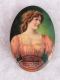 Antique Beautyskin Advertising Pocket Mirror