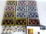 Huge Lot of US Commemorative Quarter Coin Sets, Total Face Value $23.