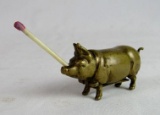 Excellent Victorian Figural Pig 