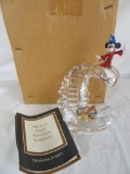 Franklin Mint Disney's Mickey Mouse Sorcerer Pewter and Crystal Sculpture