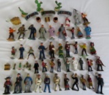 Lot of (50+) Antique Lead Figures Inc. Bellhop, Sailor, Nurse, Cop, Soldiers +