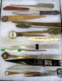 Lot of (18) Antique & Vintage Letter Openers, Inc. Advertising Colonial Iron Works