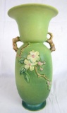 Antique Roseville Pottery Green Apple Blossom 12