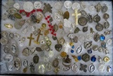 Estate Found Collection of Antique & Vintage Religious Medals, Pendants