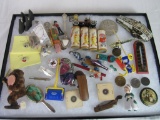 Estate Found Collection of Antique and VintageSmalls. Toys, Pinbacks, Advertising and Other