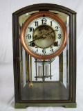 Antique Waterbury Key Wind Mantle Clock