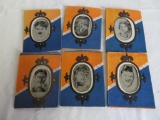 Lot of (6) 1920's-30's Movie Star Lenticular Portraits (Japan) Chaplan Temple