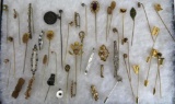 Case Lot of Antique & Vintage Stick Pins / Brooches