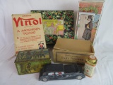 Estate Found Collection of Antique General Store Product Boxes Inc. Johnson Baby Powder, Vinol
