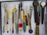 Lot of (20) Antique & Vintage Letter Openers Inc. Brass, Wood, Plastic +