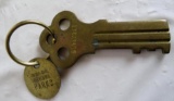 Vintage ALCATRAZ Prison Brass Souvenir Key