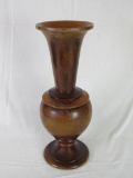 Excellent Interesting Treen or Treenware Turned Walnut Vase Lidded Compote