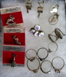 Case Lot of Vintage Sterling Silver Jewelry Inc. Rings, Pendants, Earrings