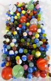 Estate Found Collection of Antique and Vintage Glass Marbles