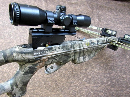 Outstanding Ten Point "Titan HLX" Crossbow w/ Hawke Scope & Zippered Case