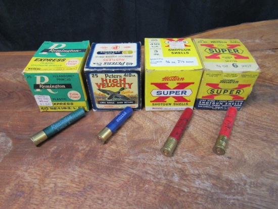Lot of 4 Boxes (80 Rds) Vintage .410 Shotgun Ammo