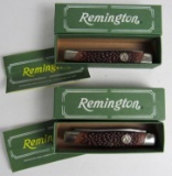 (2) Remington USA #R7 Turkey Hunter 3-Blade Folding Knives MIB
