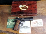 Outstanding Colt Mark IV 70 Series Gold Match Cup 45 Pistol in Original Box