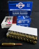 6.5x55 Swede Ammo- 4 Full Boxes RPU & PMC (80 Rounds Total)