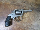 Antique 1880's Iver Johnson American Bulldog .32 Nickel Plated 5 Shot Revolver