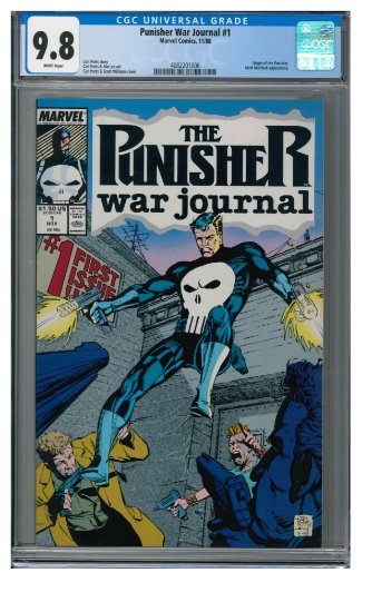 Punisher War Journal #1 (1988) Key 1st Issue/ Origin of Punisher CGC 9.8