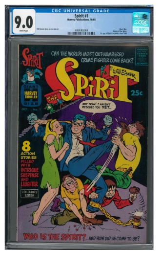 The Spirit #1 (1966) Silver Age Harvey/ Key 1st Issue- Will Eisner CGC 9.0
