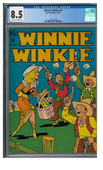 Winnie Winkle #6 (1949) Golden Age Dell GGA CGC 8.5 Gem!