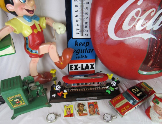 Antique Auction Watches Toys Sports Advertising ++