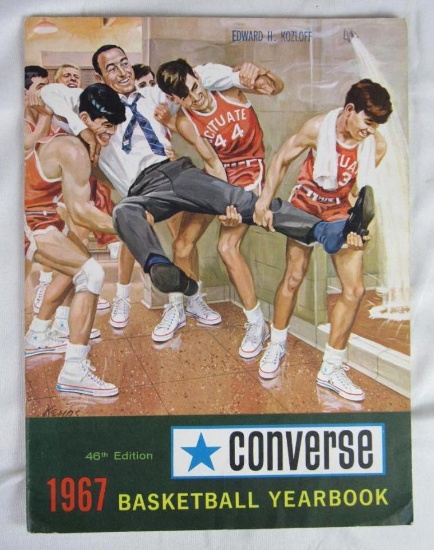 Original 1967 Converse Basketball Yearbook, Lew Alcindor, Wes Unseld