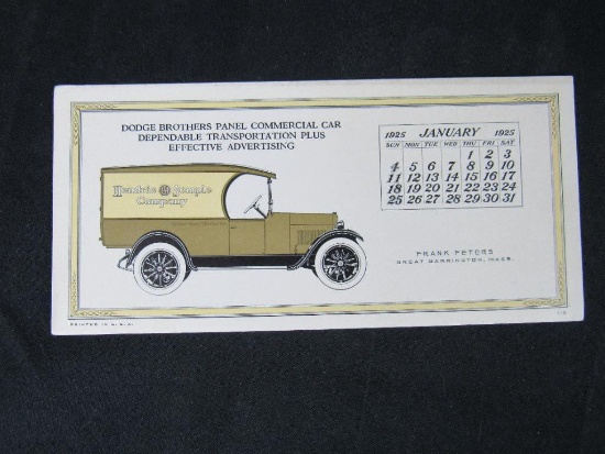 1925 Dodge Brothers Truck ink Blotter
