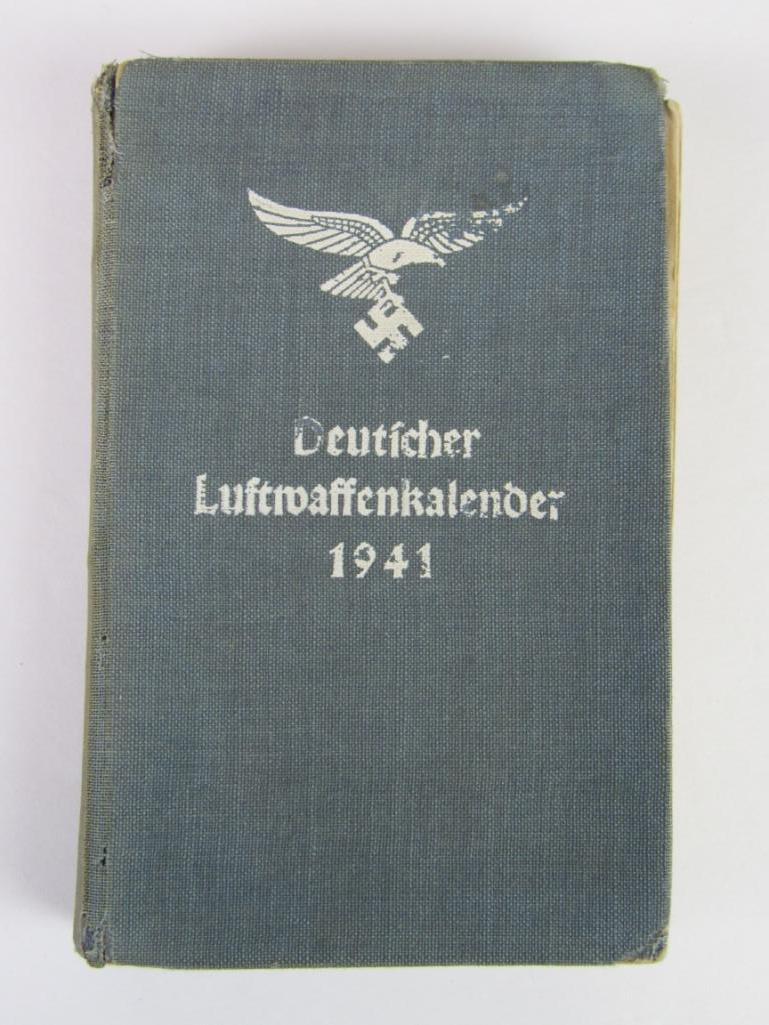 1941 HC Luftwaffe Pocket Calendar Book | Proxibid