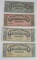 (4) 1914 State of Chihuahua Currency Notes