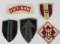 VN War- (5) Vietnam Made patches