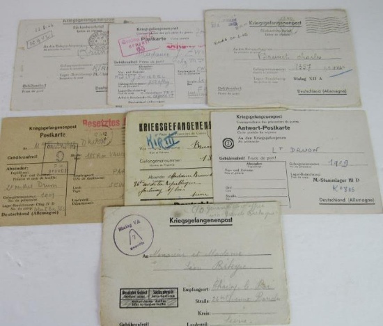 WWII French P.O.W. Letters/Postal Covers