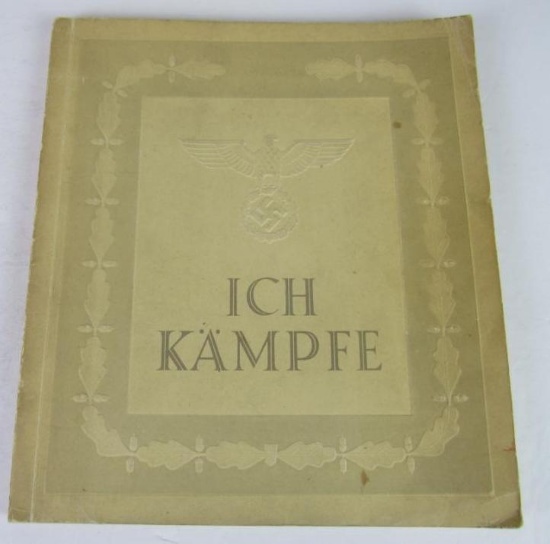 Nazi "Ich Kampfe" Party Member's Book