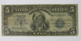 Series 1899 Lg. Size $5.00 Silver Cert. Note