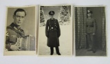 (3) Nazi WWII Soldier/Officer Photos