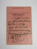 Nazi Litzmannstadt to Dachau CC Receipt