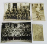 (4) WWII Japanese Soldier w/Swords Photos